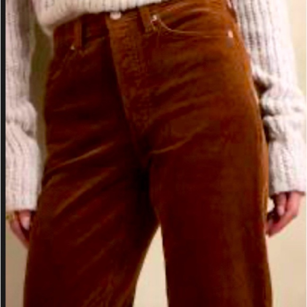 Rust Banana Republic corduroy pant